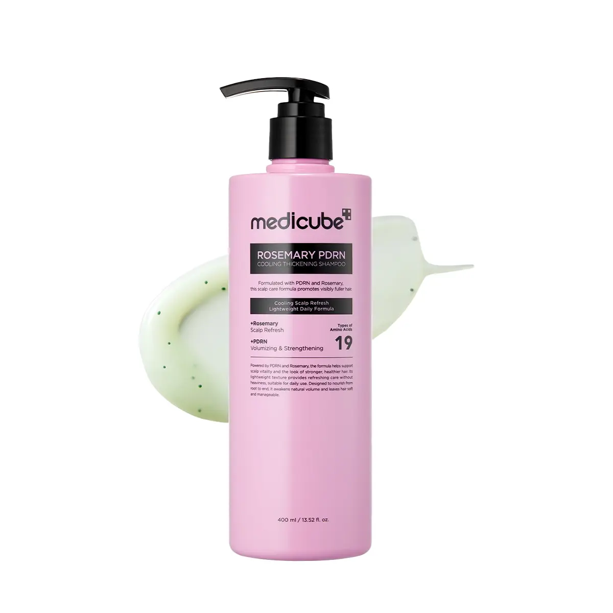 شامپو رزماری و پی دی آر ان مدی کیوب | Medicube Rosemary PDRN Cooling Thickening Shampoo